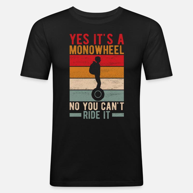 EUC Monowheel - Men's Slim Fit T-Shirt - black