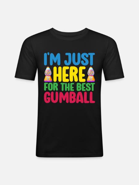 Gumball Machine Chewing Gum Machine - Men's Slim Fit T-Shirt - black