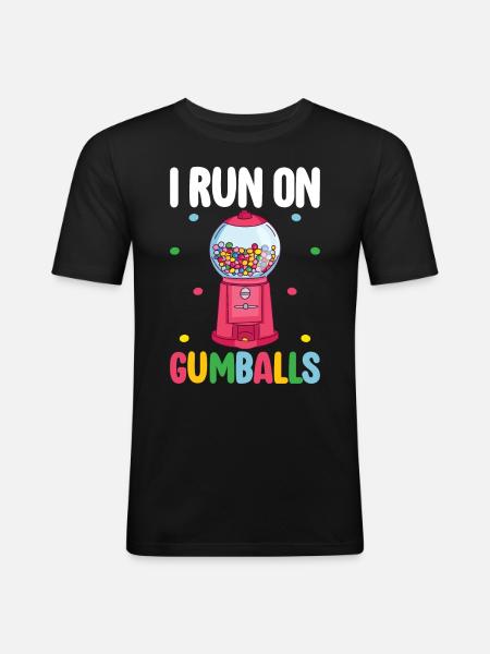 Gumball Machine chewing gum machine - Men's Slim Fit T-Shirt - black