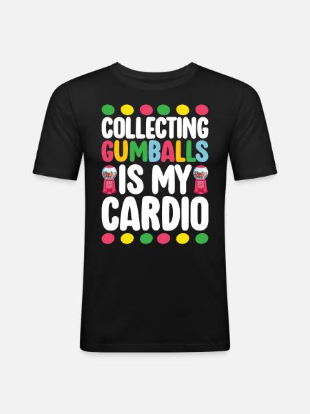 Gumball Machine chewing gum machine - Men's Slim Fit T-Shirt - black