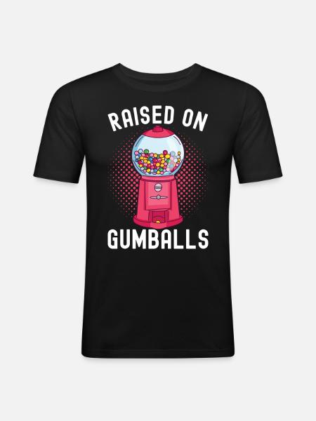 Gumball Machine chewing gum machine - Men's Slim Fit T-Shirt - black