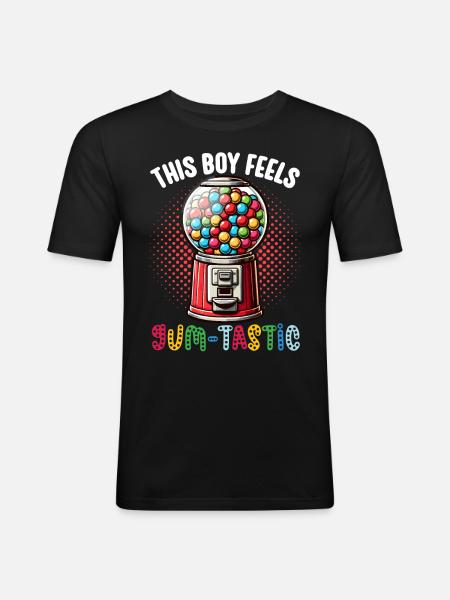 Gumball Machine Chewing Gum Machine - Men's Slim Fit T-Shirt - black
