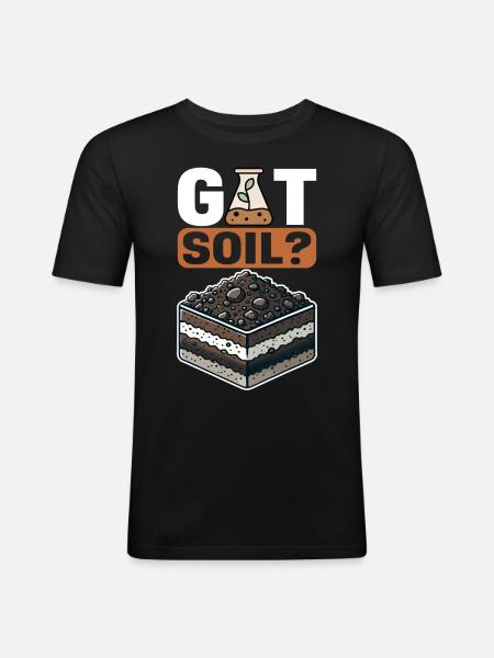 Bodenwissenschaftler Soil Science - Men's Slim Fit T-Shirt - black