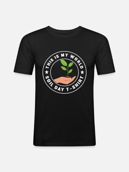 Bodenwissenschaftler Soil Science - Men's Slim Fit T-Shirt - black
