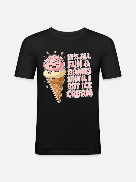 Lactose intolerance Lactose intolerant - Men's Slim Fit T-Shirt - black