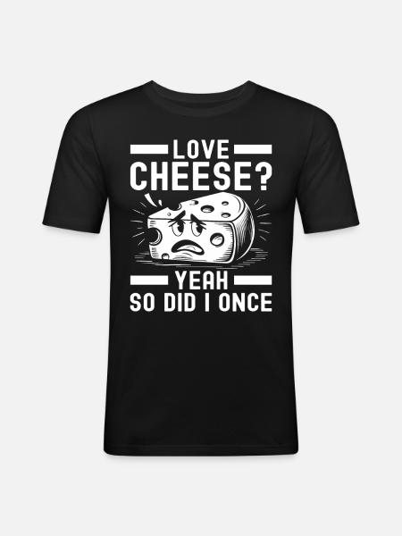Lactose intolerance Lactose intolerant - Men's Slim Fit T-Shirt - black