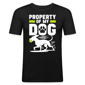 Flyball Sports canins - T-shirt près du corps Homme - noir - Devant - Nik (191cm)