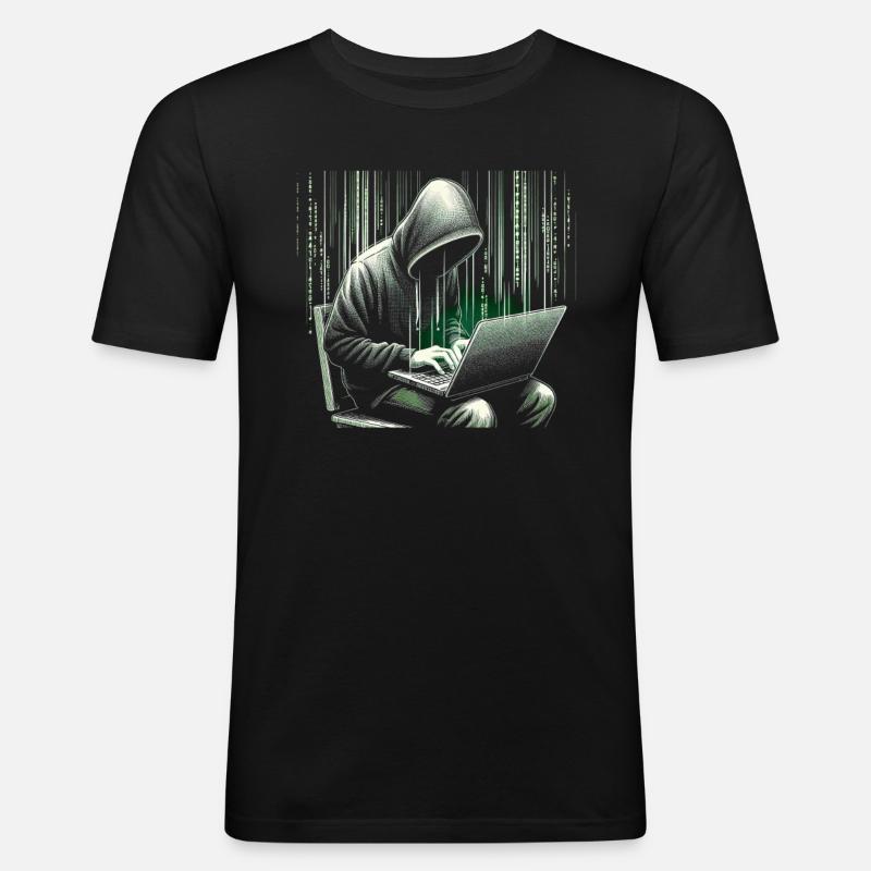 Programmeur Programmation Informatique - T-shirt près du corps Homme - noir