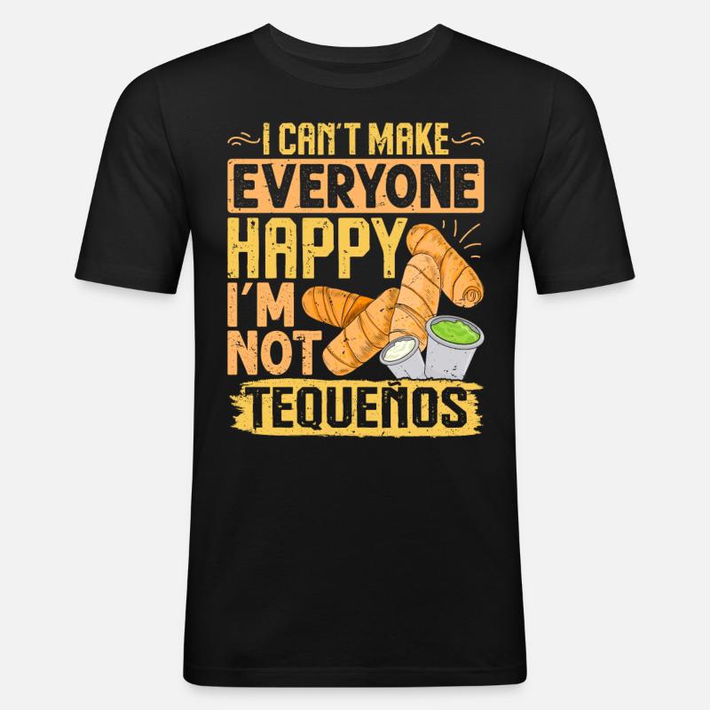 Tequenos venezolanisch - Männer Slim Fit T-Shirt - Schwarz