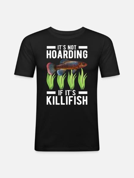 Killifisch Aquarium Fish Lovers - Men's Slim Fit T-Shirt - black