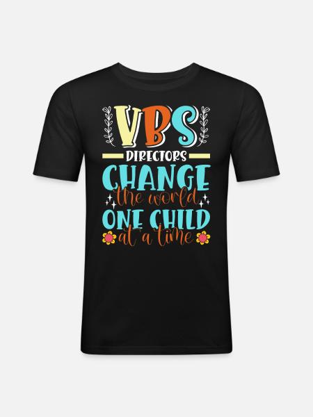 Vacation Bible School, VBS - Men's Slim Fit T-Shirt - black