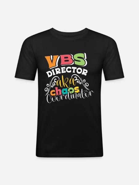 Vacation Bible School, VBS - Men's Slim Fit T-Shirt - black