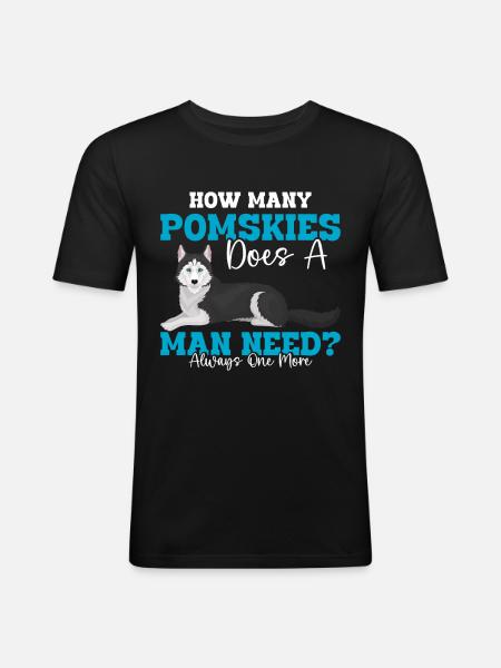 Dog saying dog dog - Men's Slim Fit T-Shirt - black
