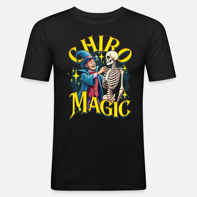 Chiropraktiker Physiotherapeut Chiro Magic - Männer Slim Fit T-Shirt - Schwarz
