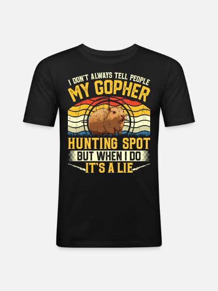 Marmot, Hunter, Hunting - Men's Slim Fit T-Shirt - black