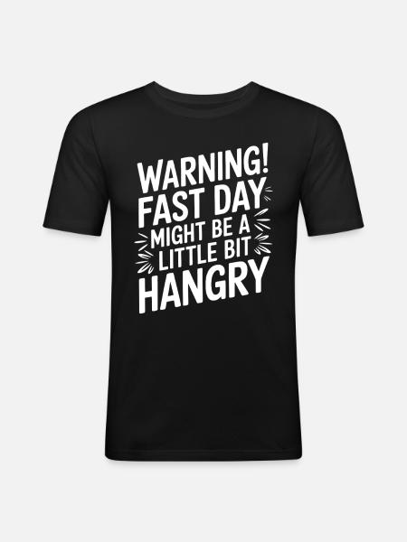 Intermittent fasting Intermittent fasting - Men's Slim Fit T-Shirt - black