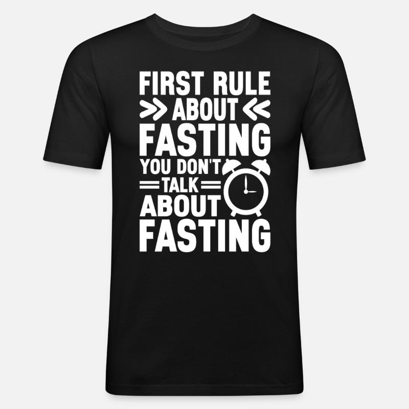 Intermittent fasting Intermittent fasting - Men's Slim Fit T-Shirt - black