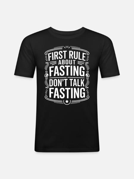 Intermittent fasting Intermittent fasting - Men's Slim Fit T-Shirt - black