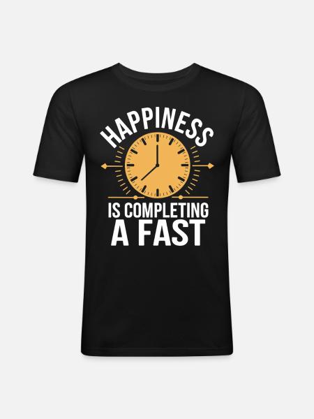 Intermittent fasting Intermittent fasting - Men's Slim Fit T-Shirt - black