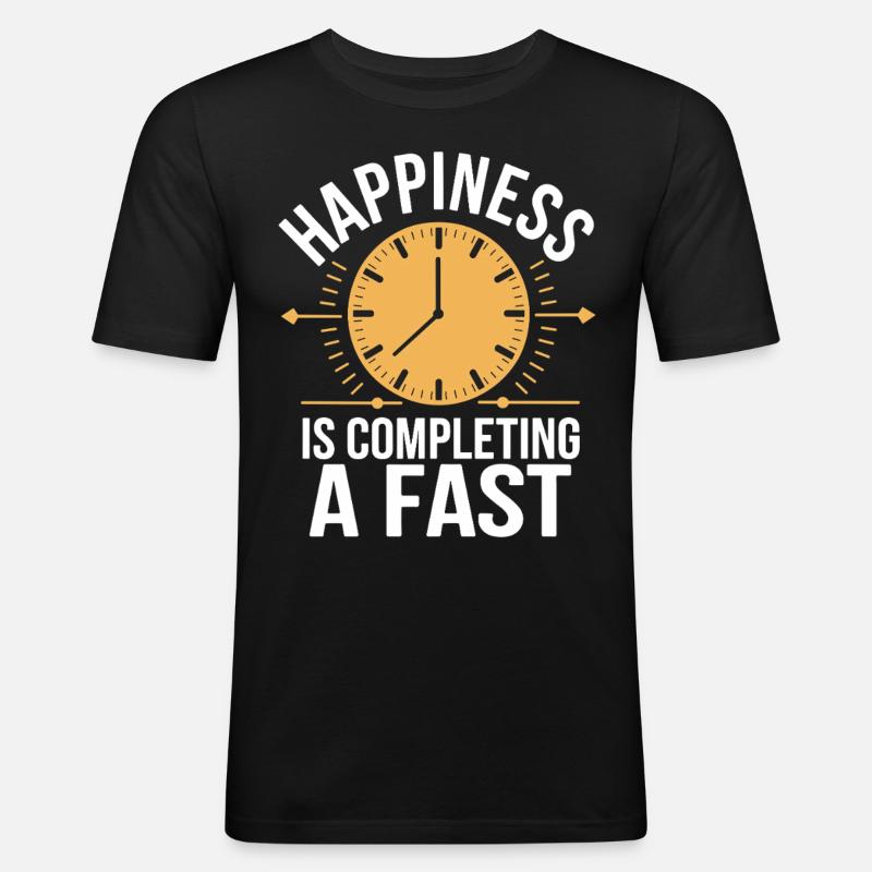 Intermittent fasting Intermittent fasting - Men's Slim Fit T-Shirt - black