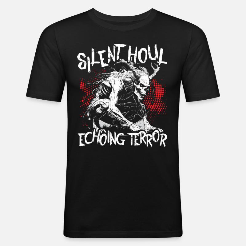 Wendigo Kryptide Cryptide - T-shirt près du corps Homme - noir