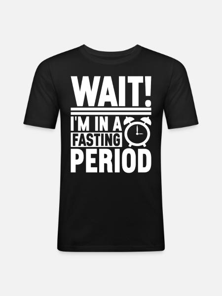 Intermittent fasting Intermittent fasting - Men's Slim Fit T-Shirt - black