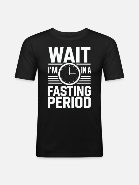 Intermittent fasting Intermittent fasting - Men's Slim Fit T-Shirt - black