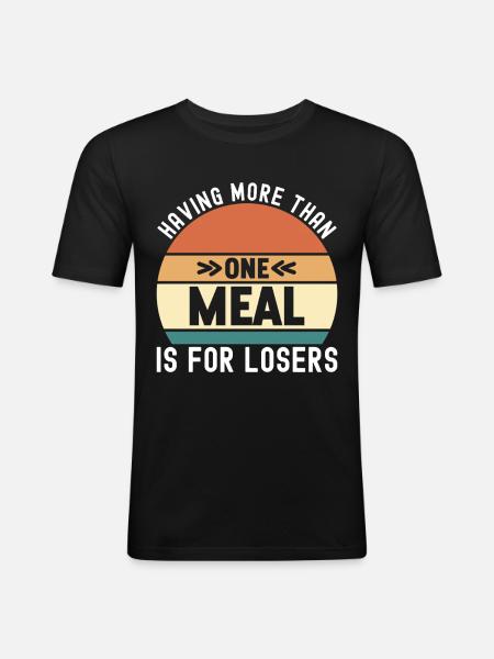 Intermittent fasting Intermittent fasting - Men's Slim Fit T-Shirt - black