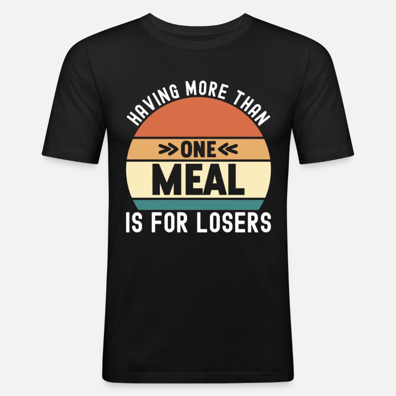 Intermittent fasting Intermittent fasting - Men's Slim Fit T-Shirt - black