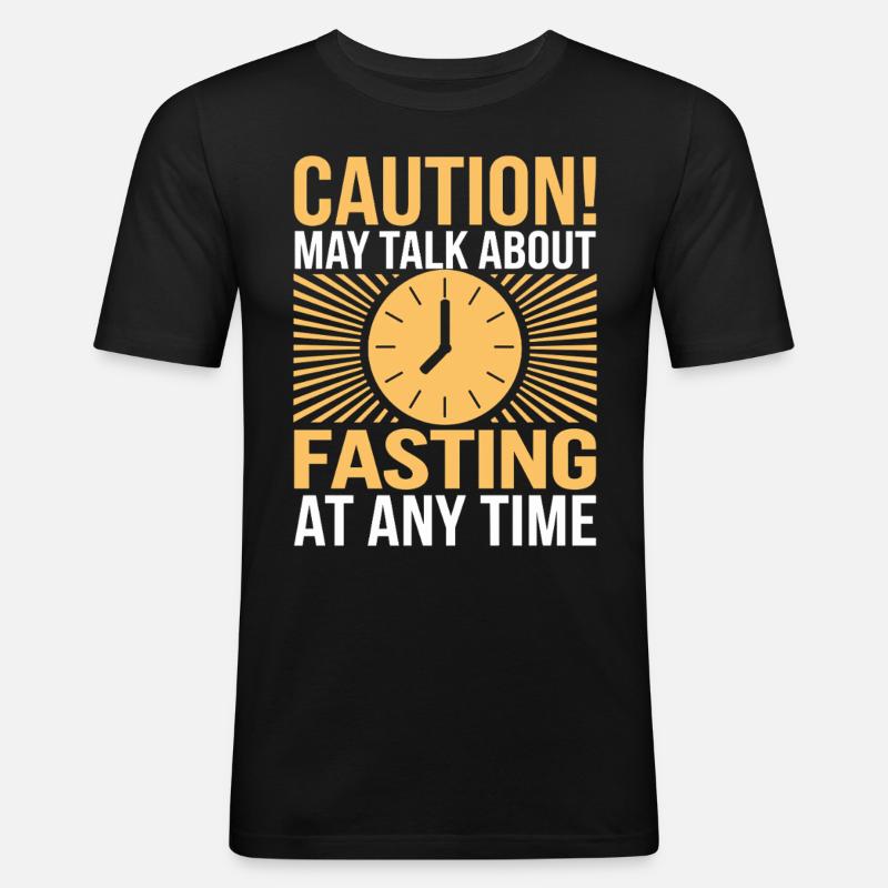Intermittent fasting Intermittent fasting - Men's Slim Fit T-Shirt - black
