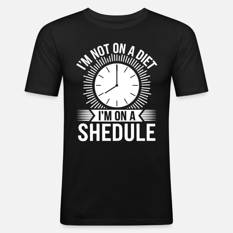 Intermittent fasting Intermittent fasting - Men's Slim Fit T-Shirt - black
