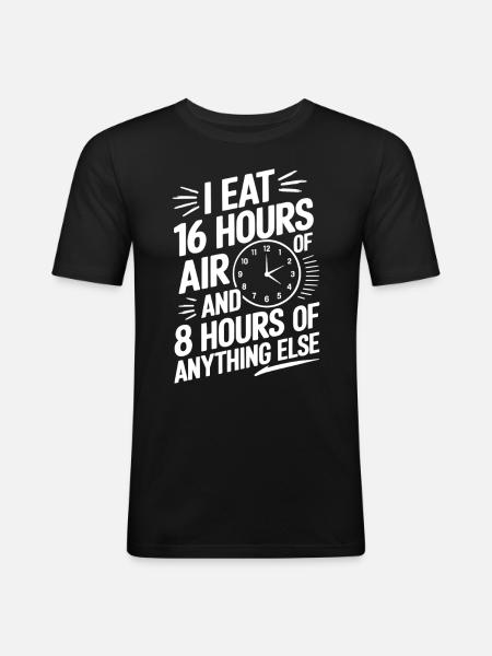 Intermittent fasting Intermittent fasting - Men's Slim Fit T-Shirt - black