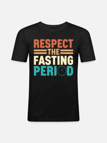 Intermittent fasting Intermittent fasting - Men's Slim Fit T-Shirt - black