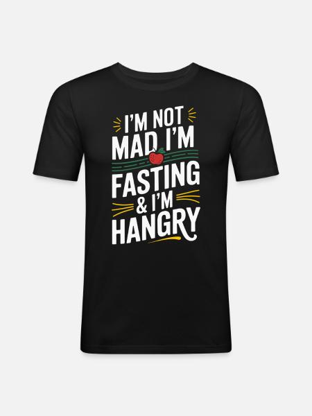 Intermittent fasting Intermittent fasting - Men's Slim Fit T-Shirt - black
