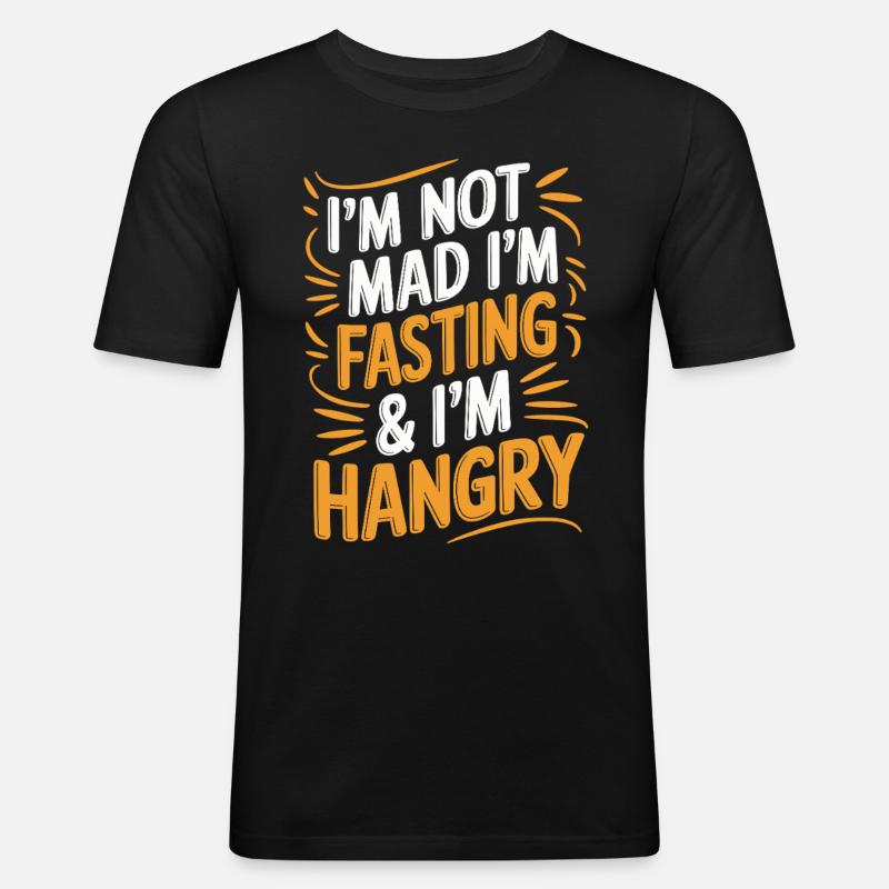 Intermittent fasting Intermittent fasting - Men's Slim Fit T-Shirt - black