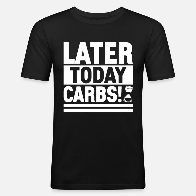 Intermittent fasting Intermittent fasting - Men's Slim Fit T-Shirt - black