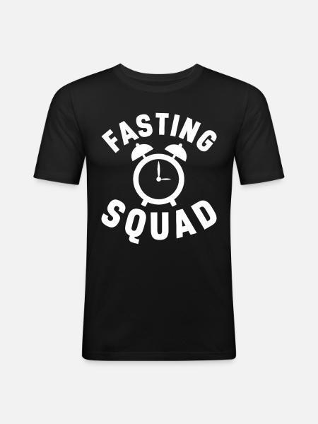 Intermittent fasting Intermittent fasting - Men's Slim Fit T-Shirt - black