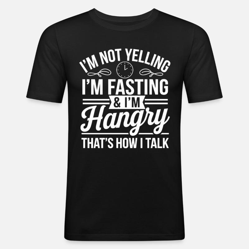 Intermittent fasting Intermittent fasting - Men's Slim Fit T-Shirt - black