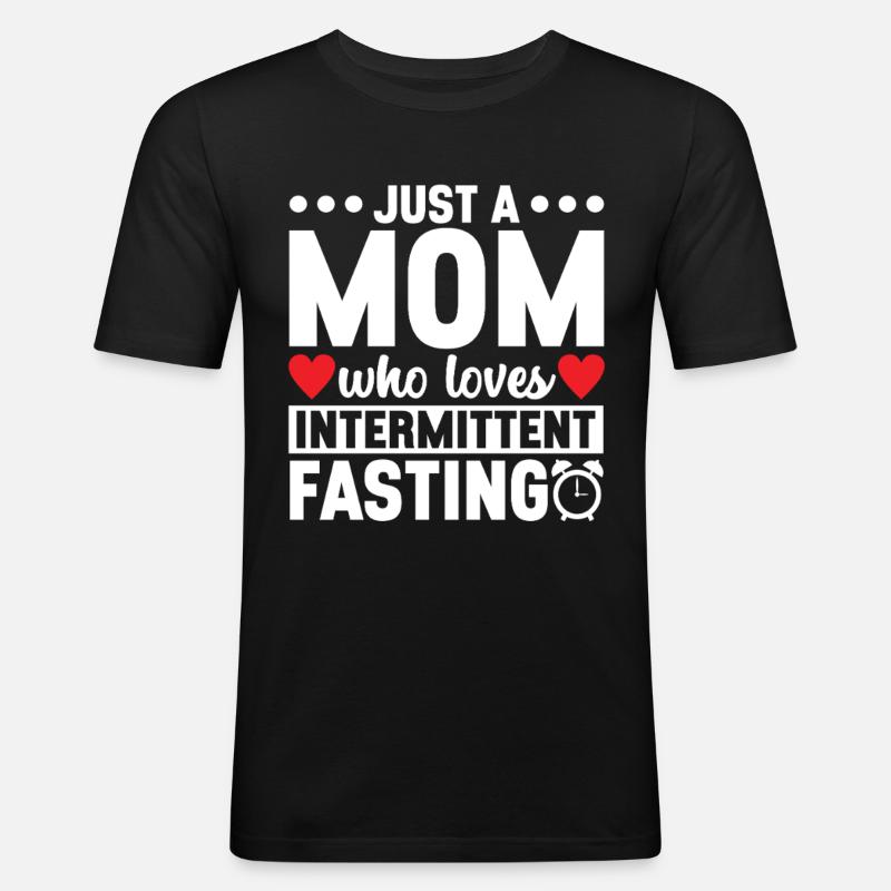 Intermittent fasting Intermittent fasting - Men's Slim Fit T-Shirt - black
