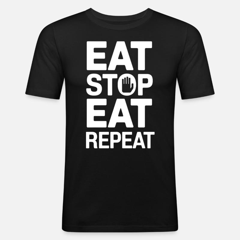 Intermittent fasting Intermittent fasting - Men's Slim Fit T-Shirt - black