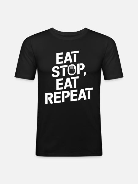 Intermittent fasting Intermittent fasting - Men's Slim Fit T-Shirt - black