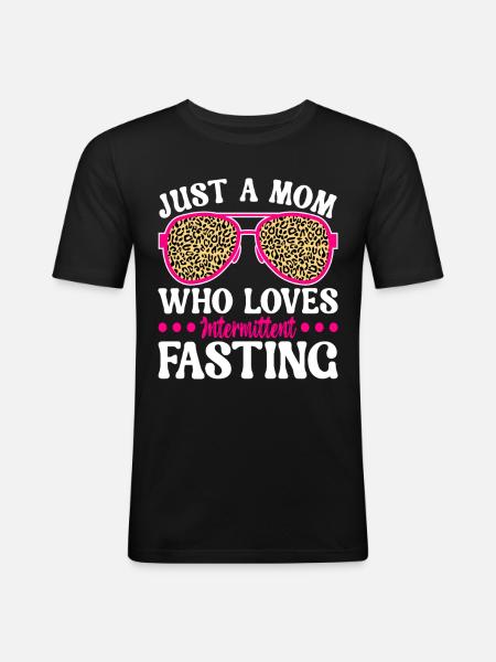 Intermittent fasting Intermittent fasting - Men's Slim Fit T-Shirt - black