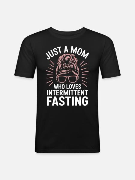 Intermittent fasting Intermittent fasting - Men's Slim Fit T-Shirt - black