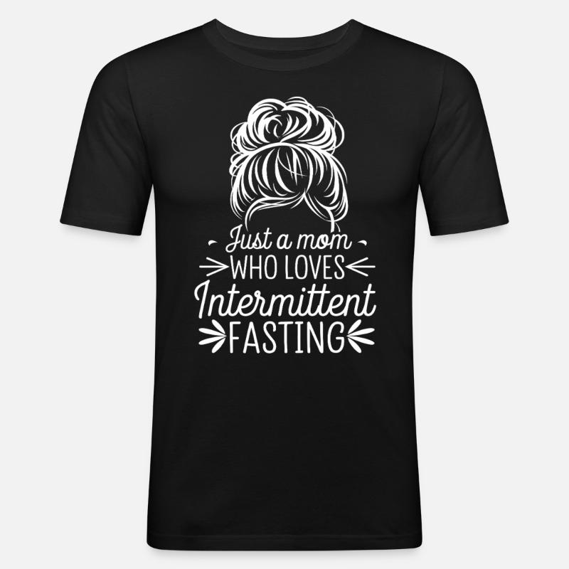 Intermittent fasting Intermittent fasting - Men's Slim Fit T-Shirt - black