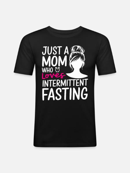 Intermittent fasting Intermittent fasting - Men's Slim Fit T-Shirt - black