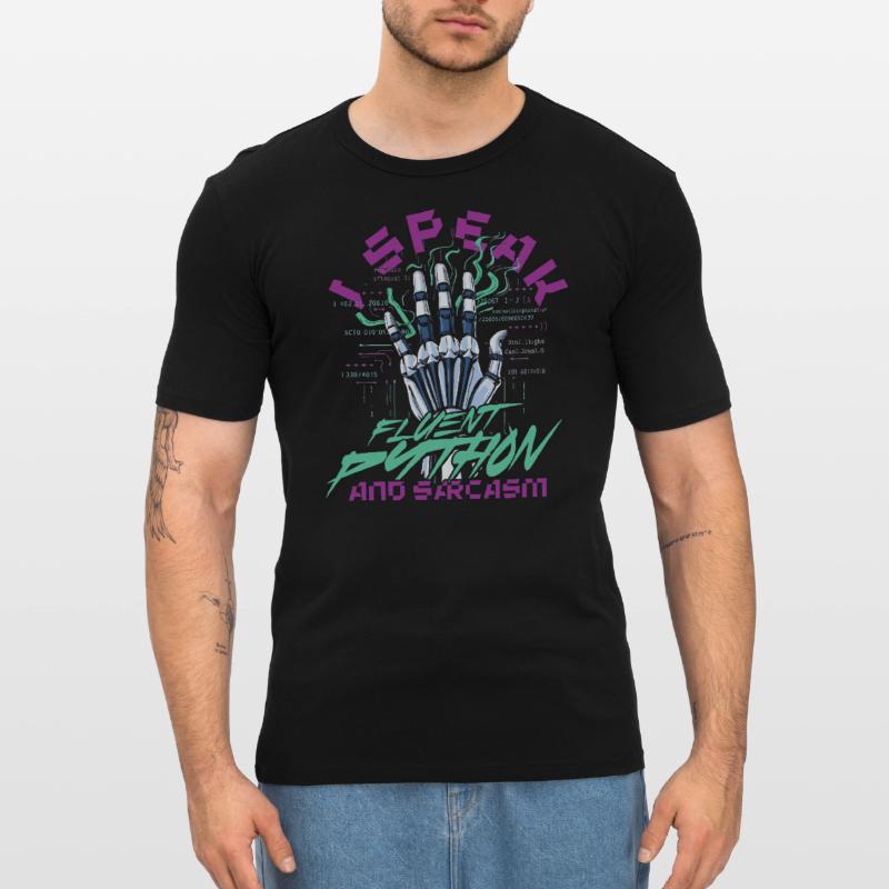 Computerlinguist Fluent Python And Sarcasm Männer Slim Fit T-Shirt