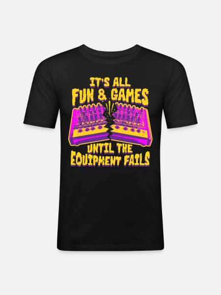 Audiovisueller Techniker AV Tech - Männer Slim Fit T-Shirt - Schwarz