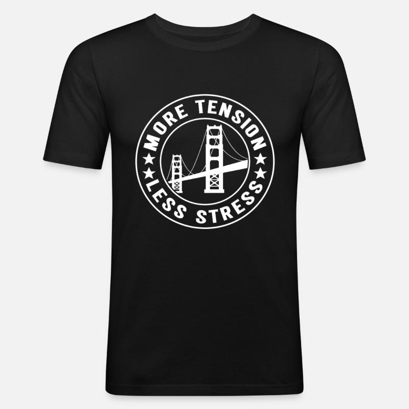 Bridge Engineer Bridge Construction - Men's Slim Fit T-Shirt - black