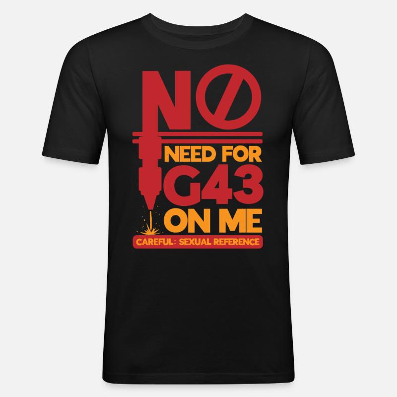 Cutting machine operator - Men's Slim Fit T-Shirt - black