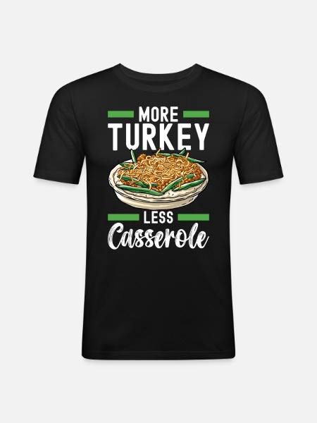 Green Bean Casserole - Men's Slim Fit T-Shirt - black